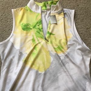 Chico’s Ladies sleeveless Golf shirttail.